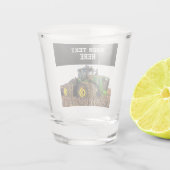 カスタムファームトラクター機器マンケーブ ショットグラス (裏面)