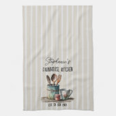 カスタムファームハウスキッチンオールオーバープリント キッチンタオル (縦)