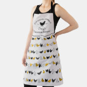 カスタムファームハウスキッチンチキンパターン エプロン (インサイチュ)