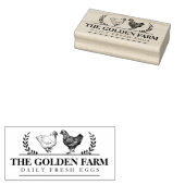 カスタムファームハウスチキンエッグビジネス ラバースタンプ (押印)