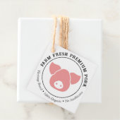 カスタムファームフレッシュプレミアムポークビジネスラベル フェイバータグ (インサイチュ)