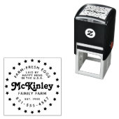 カスタムファームロゴ |レトロ鶏卵 セルフインキングスタンプ (インサイチュ)