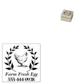 カスタムファーム生卵セルフインクラウンドスタンプ ラバースタンプ (押印)