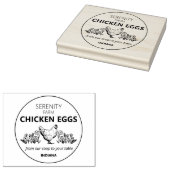 カスタムファーム鶏の卵、スモールビジネス ラバースタンプ (押印)