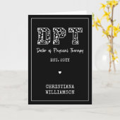 カスタムフィジカルセラピーDPTドクター カード (黄色い花)