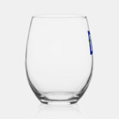 カスタムフィジカルセラピーDPTドクター ステムなしワイングラス (右)