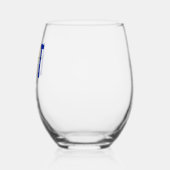 カスタムフィジカルセラピーDPTドクター ステムなしワイングラス (左)