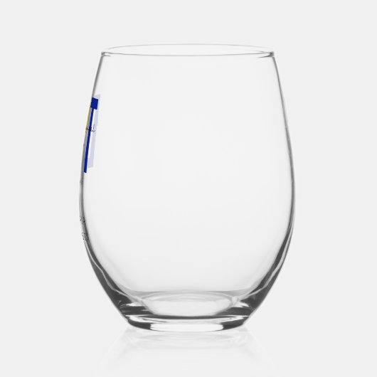 カスタムフィジカルセラピーDPTドクター ステムなしワイングラス (左)