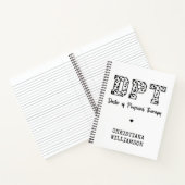 カスタムフィジカルセラピーDPTドクター ノートブック (内部)