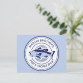 カスタムフィッシュタックルショップブルーバスグランドオープニング ポストカード (スタンド正面)