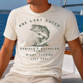 カスタムフィッシングテーマのバチェラー・パーティー Tシャツ