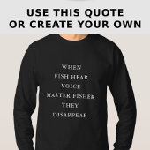 カスタムフィッシング名言 長袖Tシャツ Tシャツ