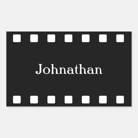 カスタムフィルムストリップシール 長方形シール (正面)