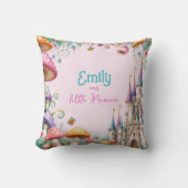 カスタムフェアリータレプリンセスガールズ誕生日フェアリーコア クッション (正面)