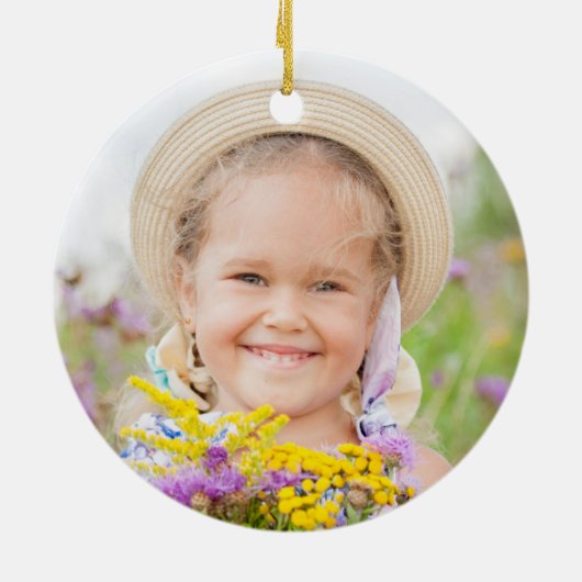 カスタムフェアリータレプリンセスガールズ誕生日フェアリーコア セラミックオーナメント (裏面)