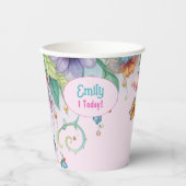 カスタムフェアリータレプリンセスガールズ誕生日フェアリーコア 紙コップ (正面)