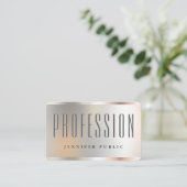 カスタムフェイクエレガントシルバーテンプレートオセアニア 名刺 (スタンド正面)