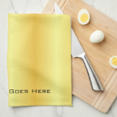 カスタムフェイクエレガント金ゴールドテキストテンプレートの追加 キッチンタオル (四つ折り)