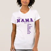 カスタムフェイクセイン大学フォントこのママ大好き Tシャツ (正面)