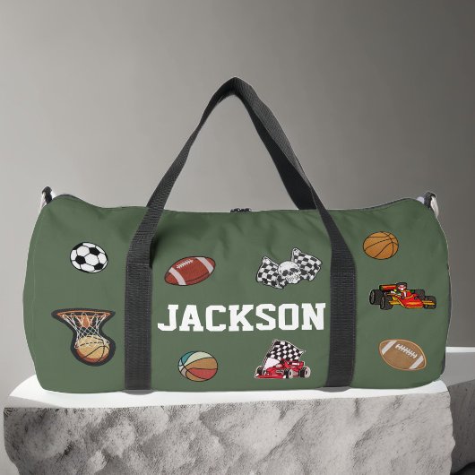 カスタムフェイクパッチ ダッフルバッグ