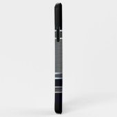 カスタムフェイクモダン光沢のある金属ストライプ Case-Mate iPhoneケース (裏面/右)