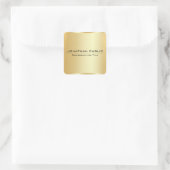 カスタムフェイク金ゴールドメタリックモダンルッエレガントクGLAM スクエアシール (バッグ)