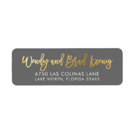 カスタムフェイク金ゴールド箔の名前グレー金ゴールドROSS ラベル