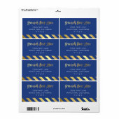 カスタムフェイク金ゴールド箔の名王室の前 ラベル (フルシート)