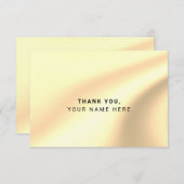 カスタムフェイク金ホイルシンプルサンキューカード 招待状 (正面/裏面)