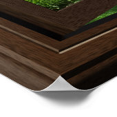 カスタムフェイクWindow View写真の追加 ポスター (角)