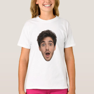 カスタムフェイスカットアウト バチェラー・パーティー 誕生日 Tシャツ