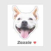 カスタムフェイスステッカー, 犬の顔をパーソナライズ シール (シート)
