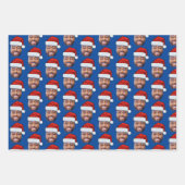 カスタムフェイスフォトサンタフェイスハット ラッピングペーパーシート (正面2)