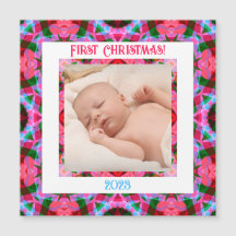 カスタムフェスティバルすてきクリスマスフォトマグネットカード