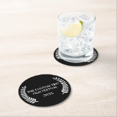 カスタムフェスティバルローレル ラウンドペーパーコースター (インサイチュ)