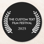 カスタムフェスティバルローレル ラウンドペーパーコースター (正面)