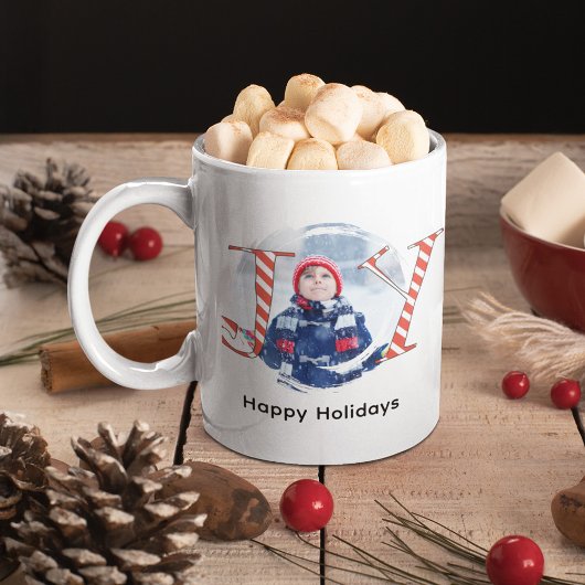 カスタムフォトでクリスマスの喜びを コーヒーマグカップ