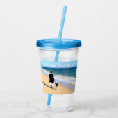 カスタムフォトアクリルタンブラーあなたの写真と文字 アクリルタンブラー (裏面)