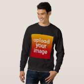 カスタムフォトアップロードTシャツ - 個人用アップロード スウェットシャツ (正面フル)