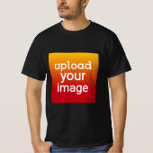 カスタムフォトアップロードTシャツ - 個人用アップロード Tシャツ (正面)