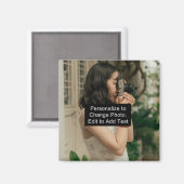 カスタムフォトアパーソナライズされたートワーク名のスローガンの追加 マグネット (正面/裏面)