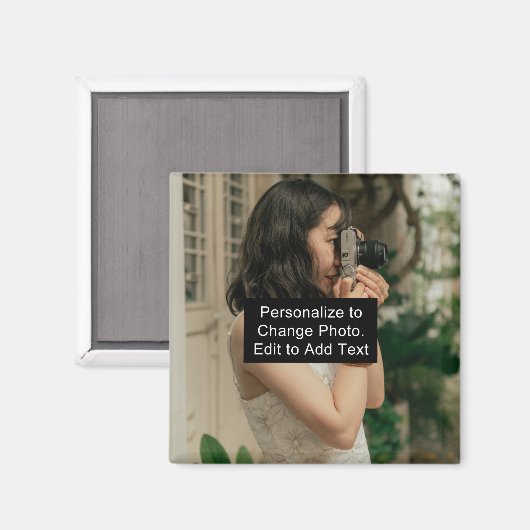 カスタムフォトアパーソナライズされたートワーク名のスローガンの追加 マグネット (正面/裏面)