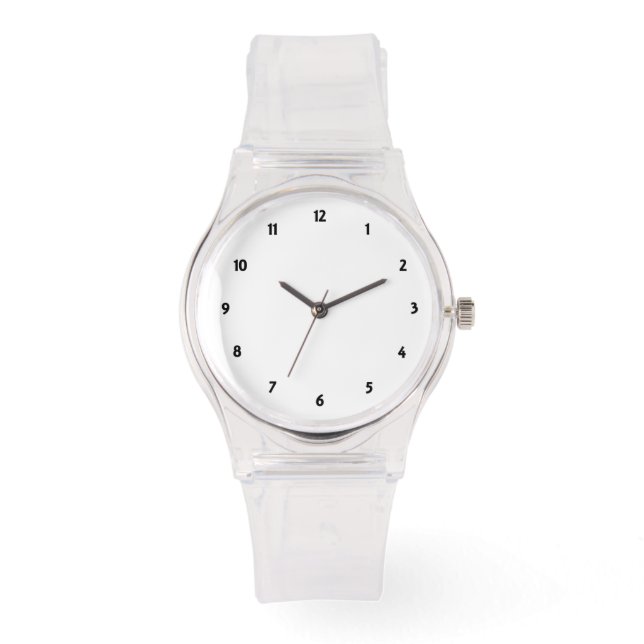 カスタムフォトアートメンズシリコ澄んンストラップ 腕時計 (正面)