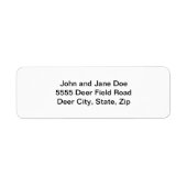 カスタムフォトアートロゴ差出人住所 ラベル (正面)