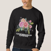 カスタムフォトアートワークのパーソナライズ引用文濃色 スウェットシャツ (正面)