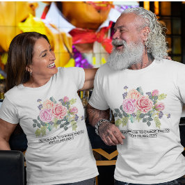 カスタムフォトアートワークのパーソナライズ文字引用文ユニセックス Tシャツ