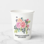 カスタムフォトアートワークスローガン両面 紙コップ (裏面)