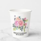 カスタムフォトアートワークスローガン両面 紙コップ (正面)