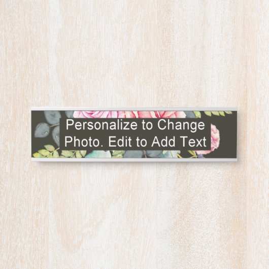 カスタムフォトアートワーク名学校オフィスホーム サインプレート (正面)