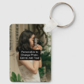 カスタムフォトアート名モノグラム引用文アルムRec Sm キーホルダー (裏面)